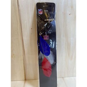 New York Giants‎ NFL Football Red Blue Fan Feather Hair Clips New